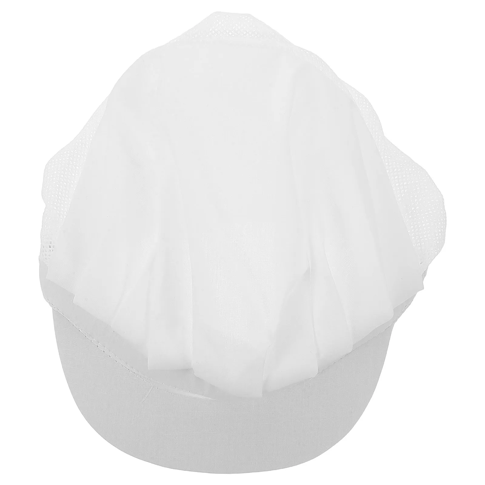 Chapéu de trabalho para chef, 4 unidades, design leve e respirável para funcionários de restaurante, fácil de limpar, visual profissional