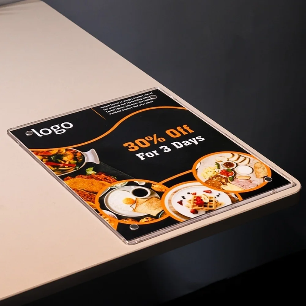 Acryl Getränke Preisliste Coffee Shop Drink Menü Schild Werbung Display Schild Buffet Menü Namenshalter Schönheitssalon Projekt