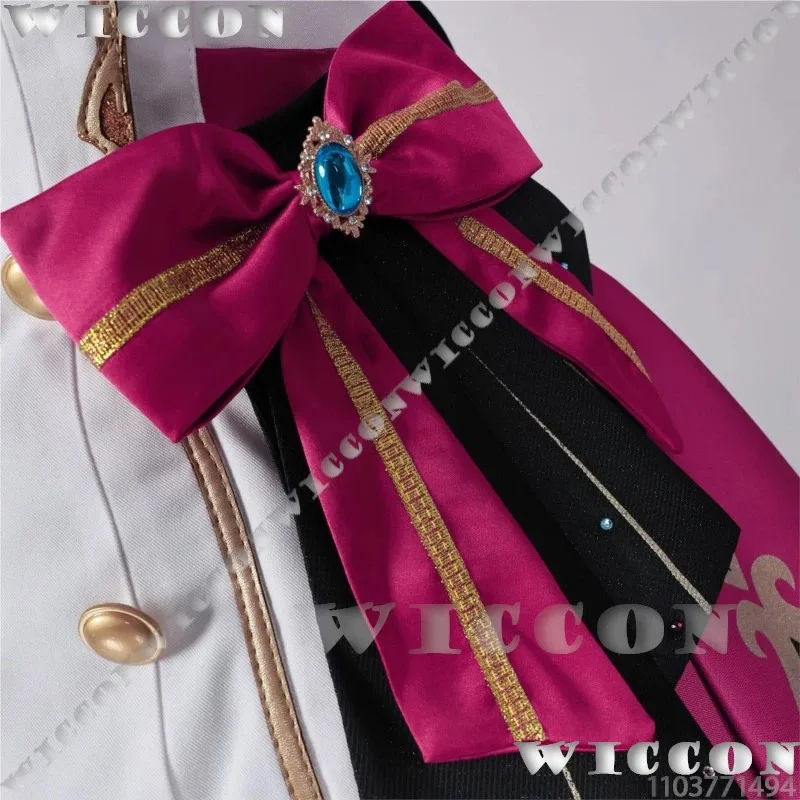 

a7d@Escoffier Cute Cook Game Genshin Impact Cosplay Pink Lolita Dress Girl Women Suit Blonde Long Wig Halloween Party Cos Custom