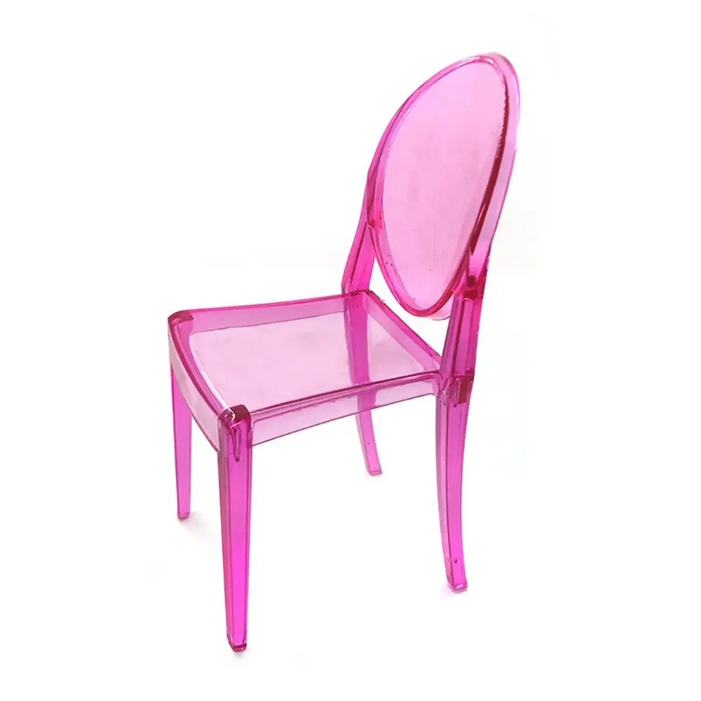 1/6 Scale Dollhouse Leisure Chair Multicolor Plastic Miniature Furniture Playing House Doll Accessories Mini Backrest Chair