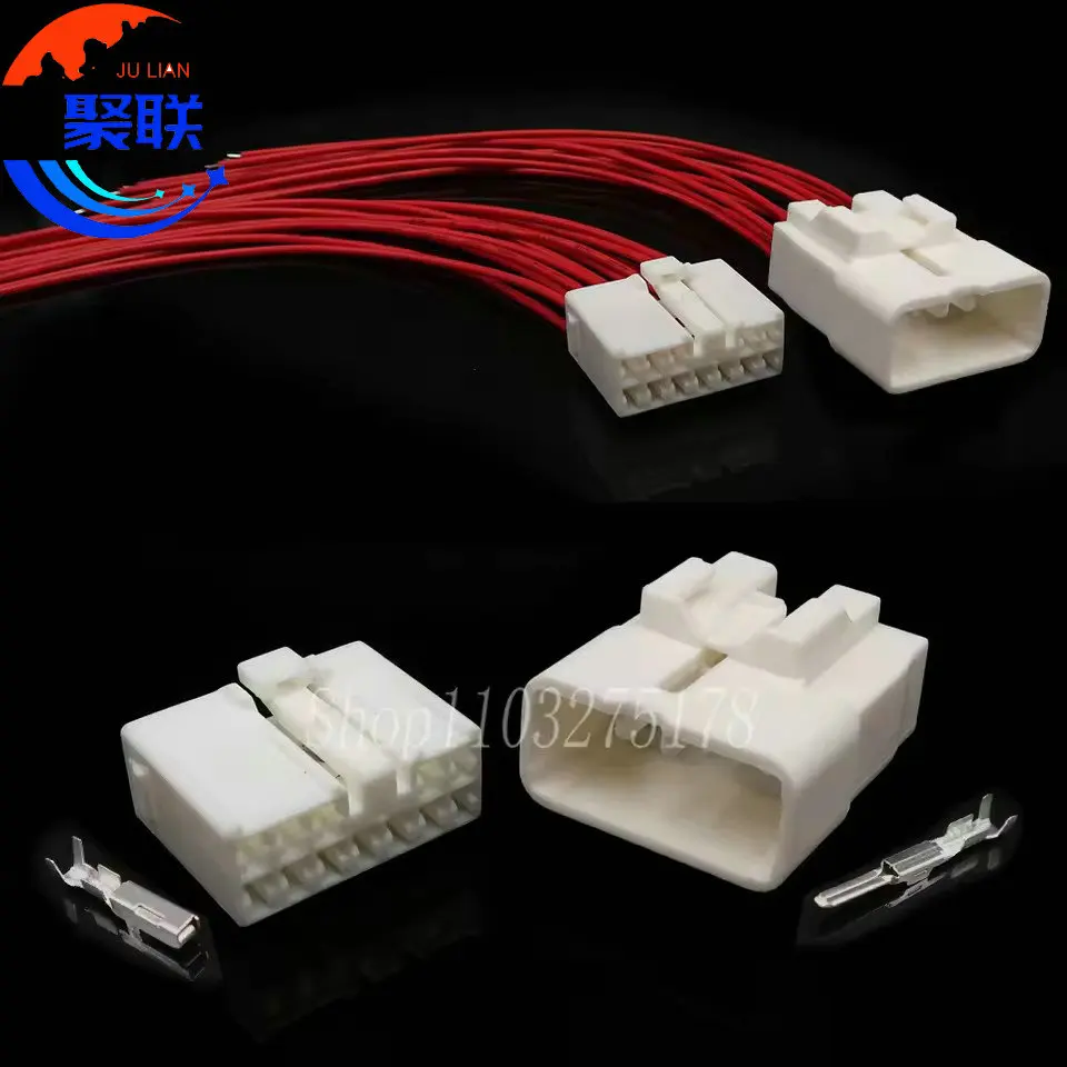 1Set 12Pin 7283-1120 7282-1120 Automotive Power Amplifier Cable Harness Auto Connector 90980-10803 90980-10802 for Toyota Lexus