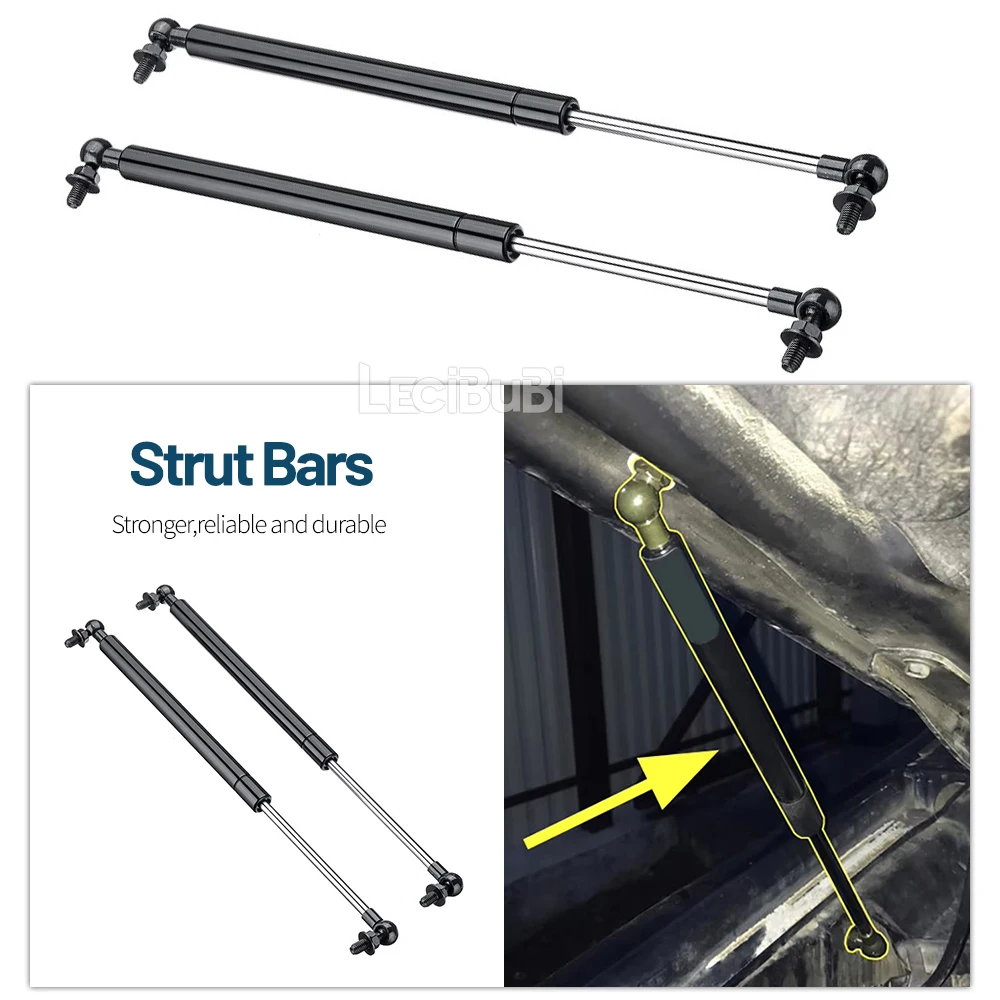 For Nissan Patrol Y61 Y62 1997-2018 2pcs Front Bonnet Hood Strut Lift Support Bars Gas Spring Dampers Rod Accessories