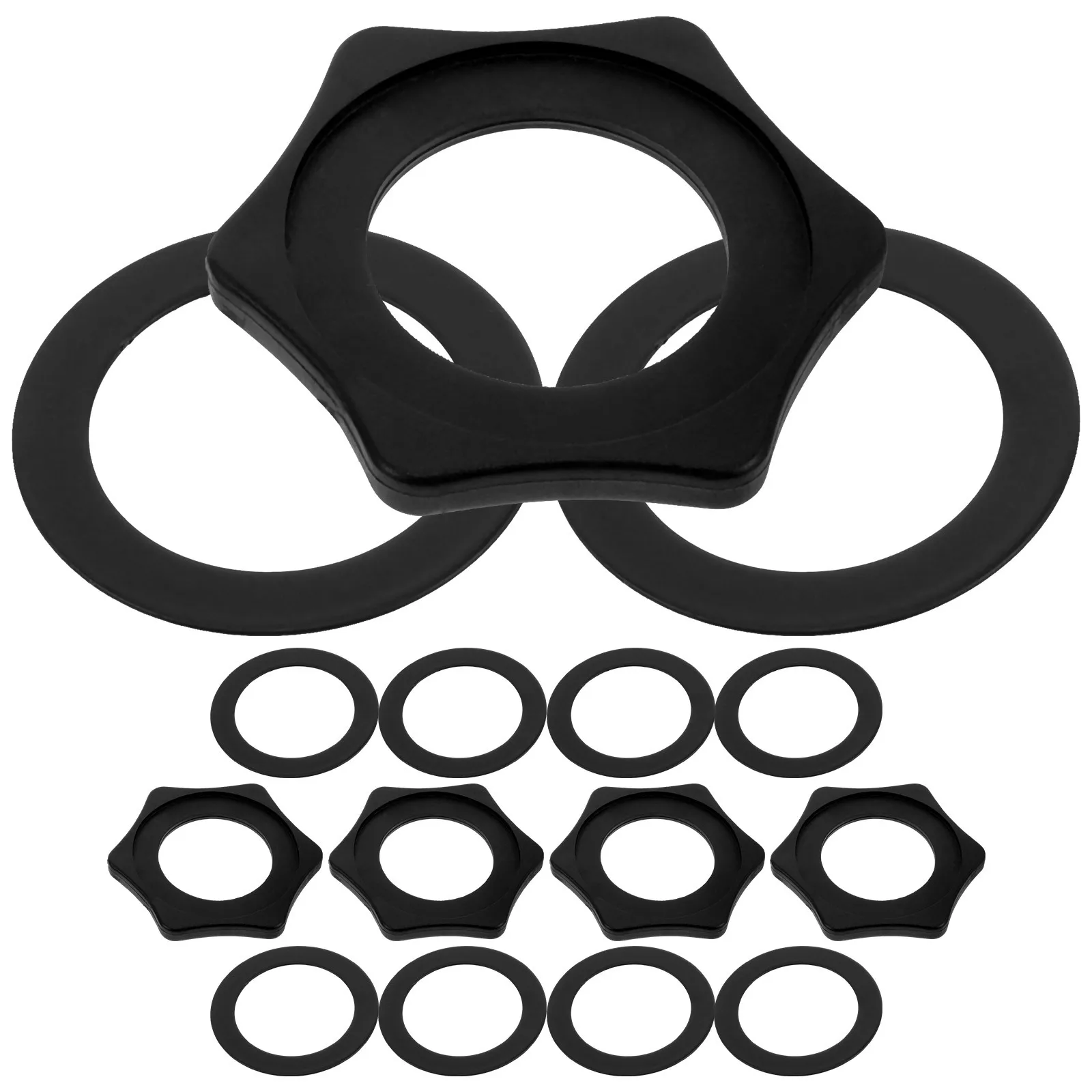 

5Sets Microphone Rings Anti Fall Rubber Rings for Cordless Mic Conference Stage Ktv Party Microphone Accessories