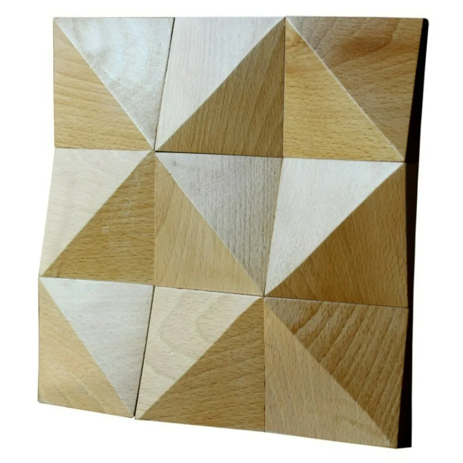 Low Frequency Trap Acoustic Sound Absorption Diffuser Panel High-end Wall Decor 3D Wood Mosaic Tile Studio Video Room Decoration