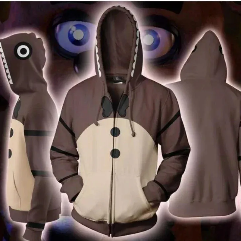 ailili Bill Cipher Hoodies Gravity Falls Costume Zipper Jacket Halloween Cosplay Sweater Shirt S niuaniua❤