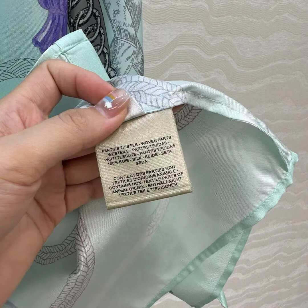 2025 ربيع جديد موضة 100% حك قميص حريري المرأة خمر حبل العرقية طباعة نمط التلبيب كم طويل بلوزات غير رسمية