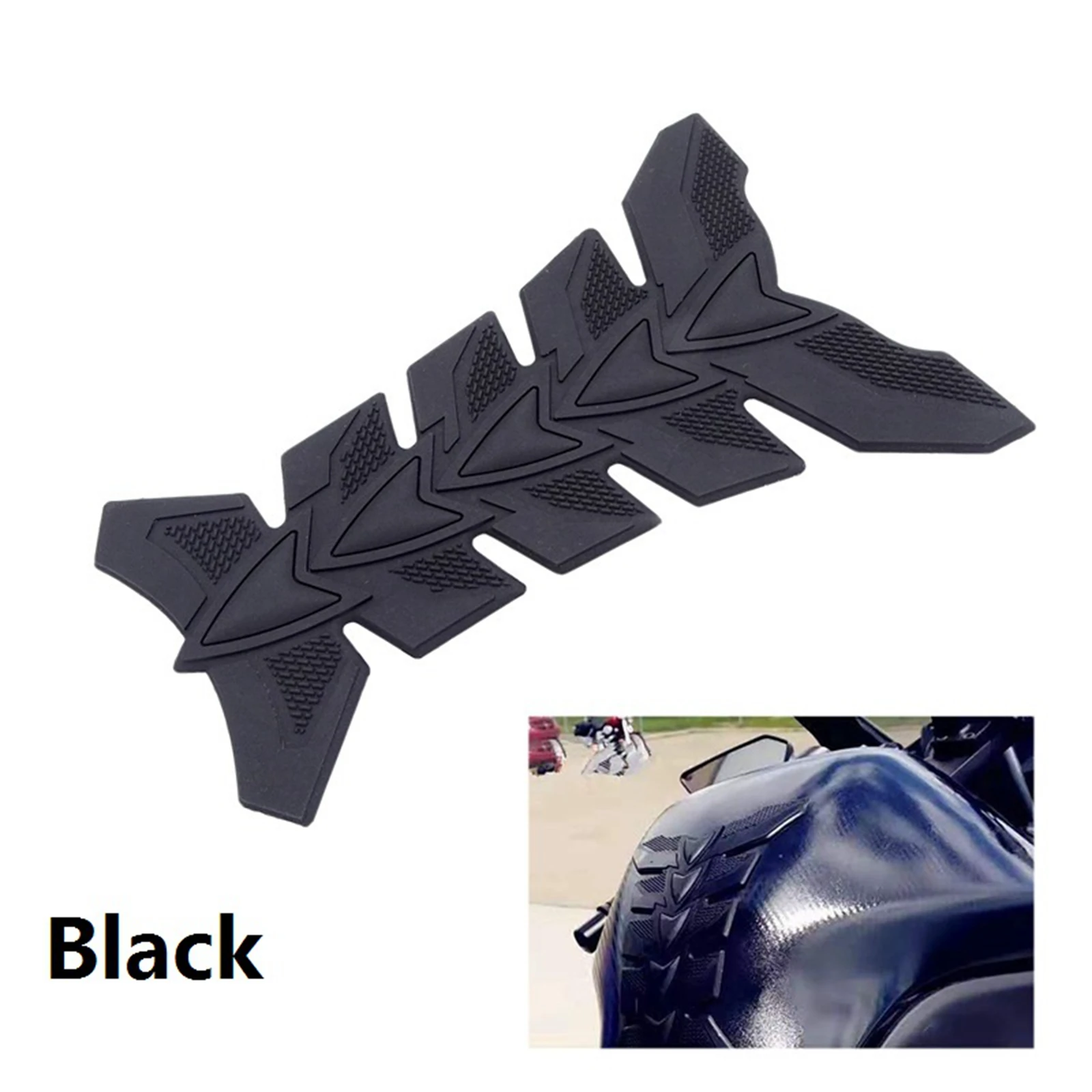 Almohadillas protectoras universales para depósito de motocicleta, pegatina 3D para SUZUKI HAYABUSA GSXR1300 SV1000 S TL1000 R S, apliques de hueso de pescado