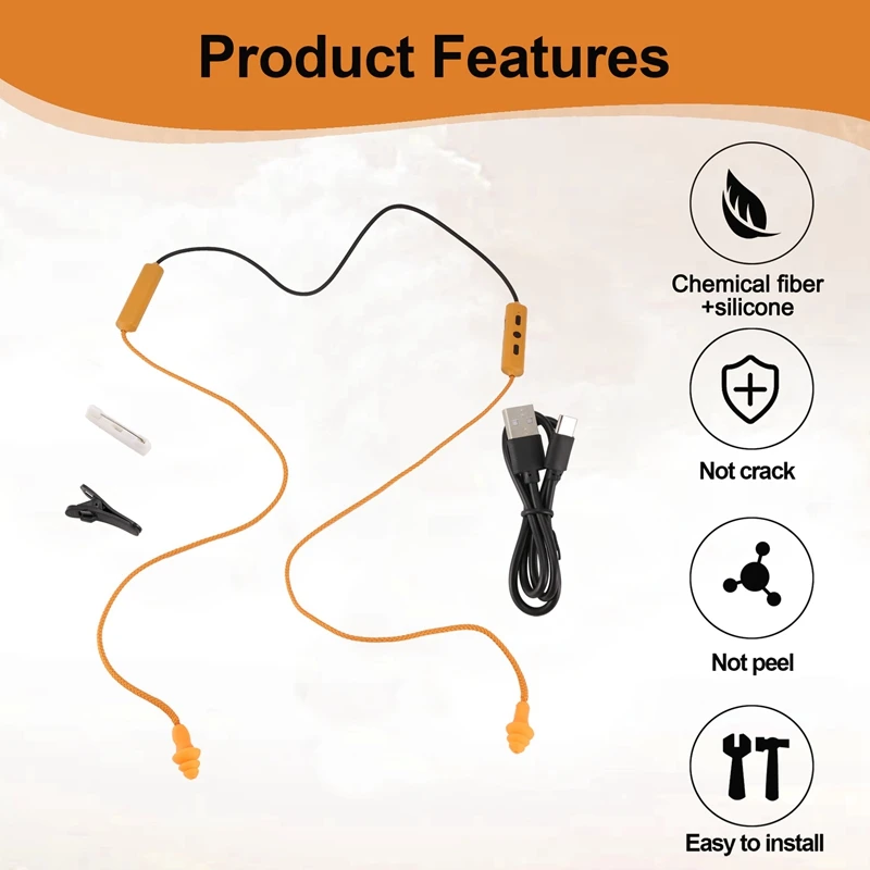 Ear Plugs Bluetooth Headset Noise Reduction Earphone For Work Hearing Protection Factory Construction Noisy Environment