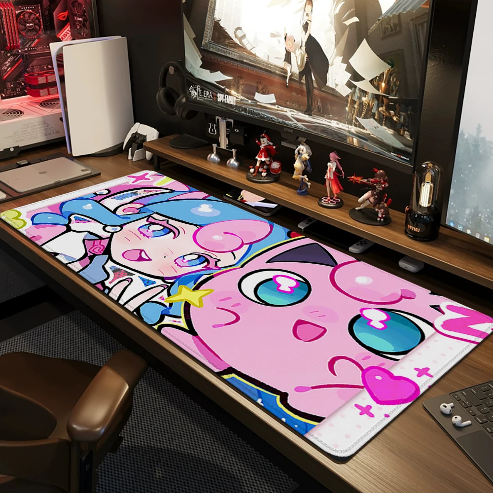 

Милый коврик для мыши Jigglypuff Pokemons Kawaii, большой коврик для мыши для компьютера, геймера, коврик для мыши, большой коврик для мыши, коврик для мыши, настольный коврик Xxl, настольный коврик