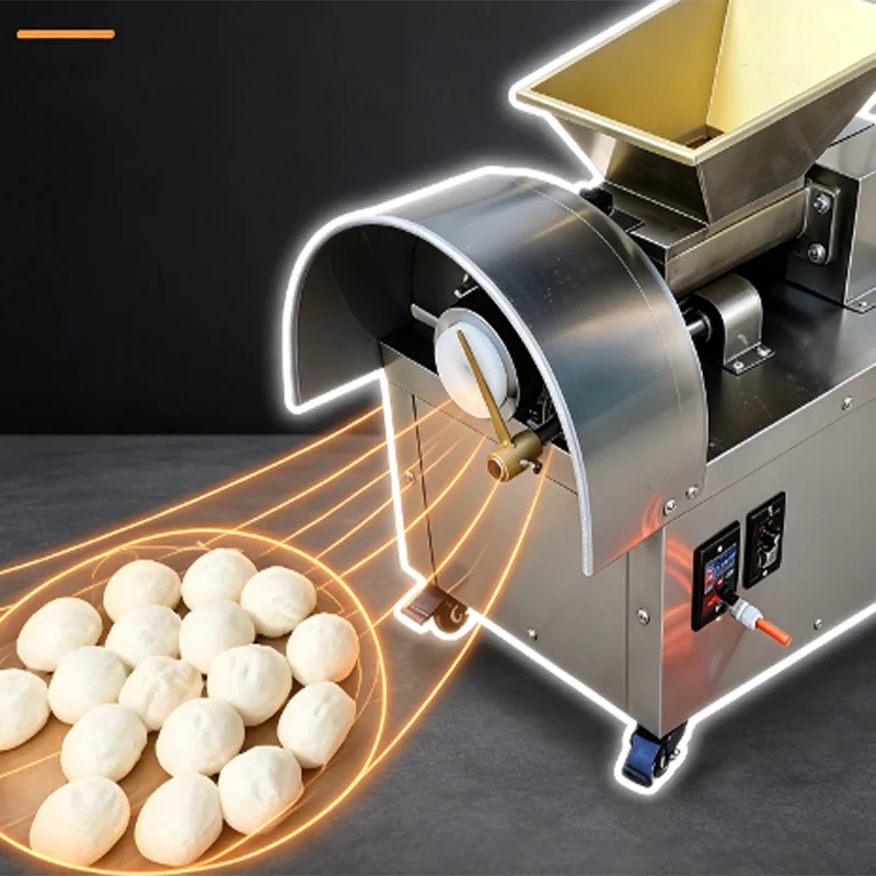 Automatic Volumetric Steamed Loaf Bread Roller Rounder Dough   Dividing Moulding Machinery Motor High Productivity