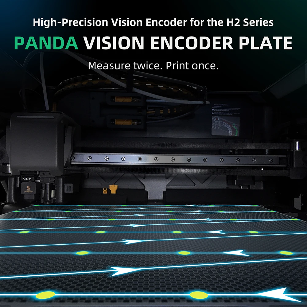 BIGTREETECH Panda Vision Encoder Plate High-Precision Calibration For Bambu Lab H2D H2S H2C 3D Printer 50μm Motion Accuracy Part