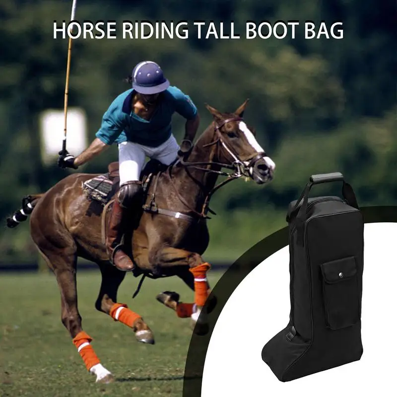 Boot Bag com alça, Boot Bag, impermeável, Montando Botas a cavalo, Equestre, Dust Proof, Shoe Bag para Camping, Viagem