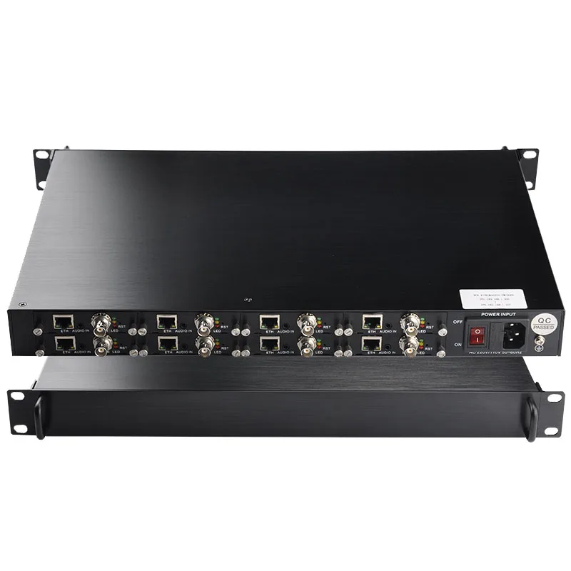 8-Channel H.264 H.265 HD SDI Streaming Codec Video SRT HTTP UDP RTMP HLS IPTV Encoder