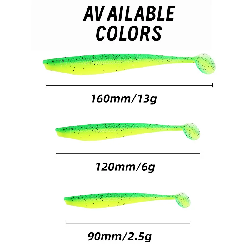 New Shad Fishing Lure Soft Lure 90MM 120mm 160mm Wobblers Odor Attractant Carp Silicone Bait Pike Bass Artificial Bait рыбалка