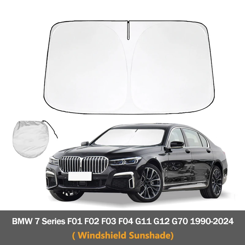 

Для BMW 7 серии F01 F02 F03 F04 G11 G12 G70 1990-2024 Автомобильный солнцезащитный козырек на лобовое стекло, анти-УФ-складной солнцезащитный козырек, автомобильные аксессуары