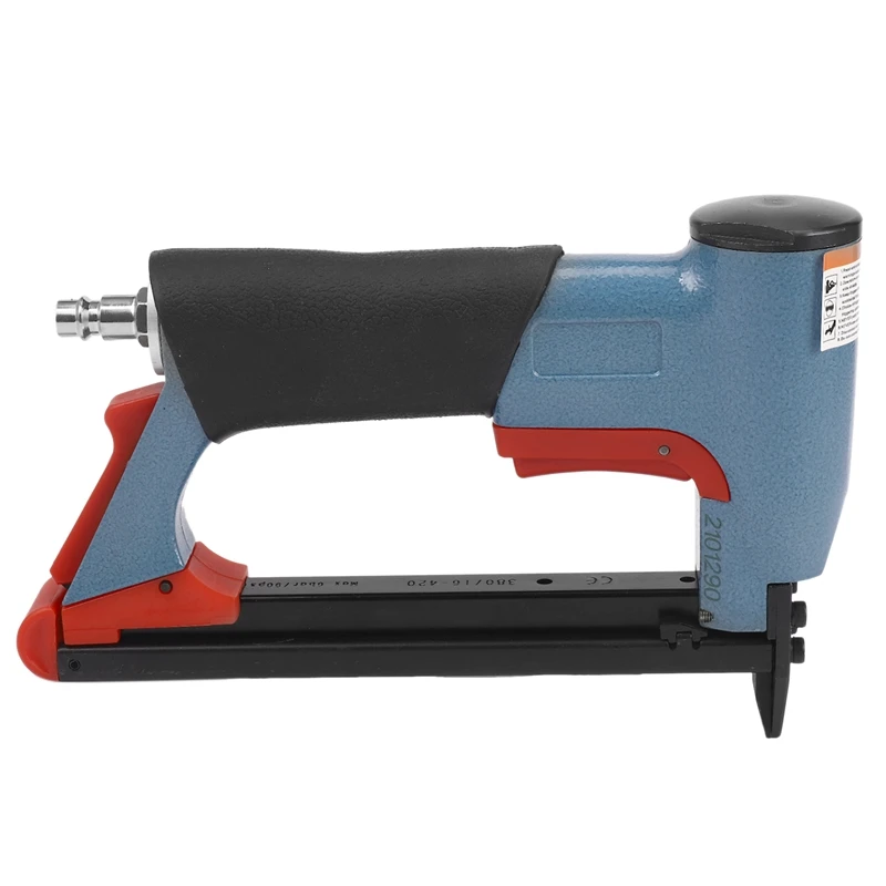 1/2 Inch Pneumatic Air Stapler Nailer Fine Stapler Tool For Furniture Blue Nailer Tool 4-16Mm Woodworking Pneumatic Air Power To