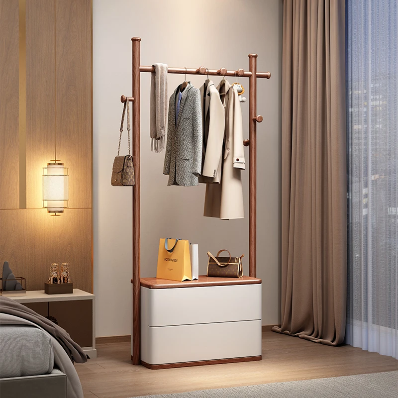 

Solid Wood Luxury Coat Racks Simple Minimalist Bedroom Vintage Coat Racks Nordic Modern Recibidor De Entrada Mueble Furniture