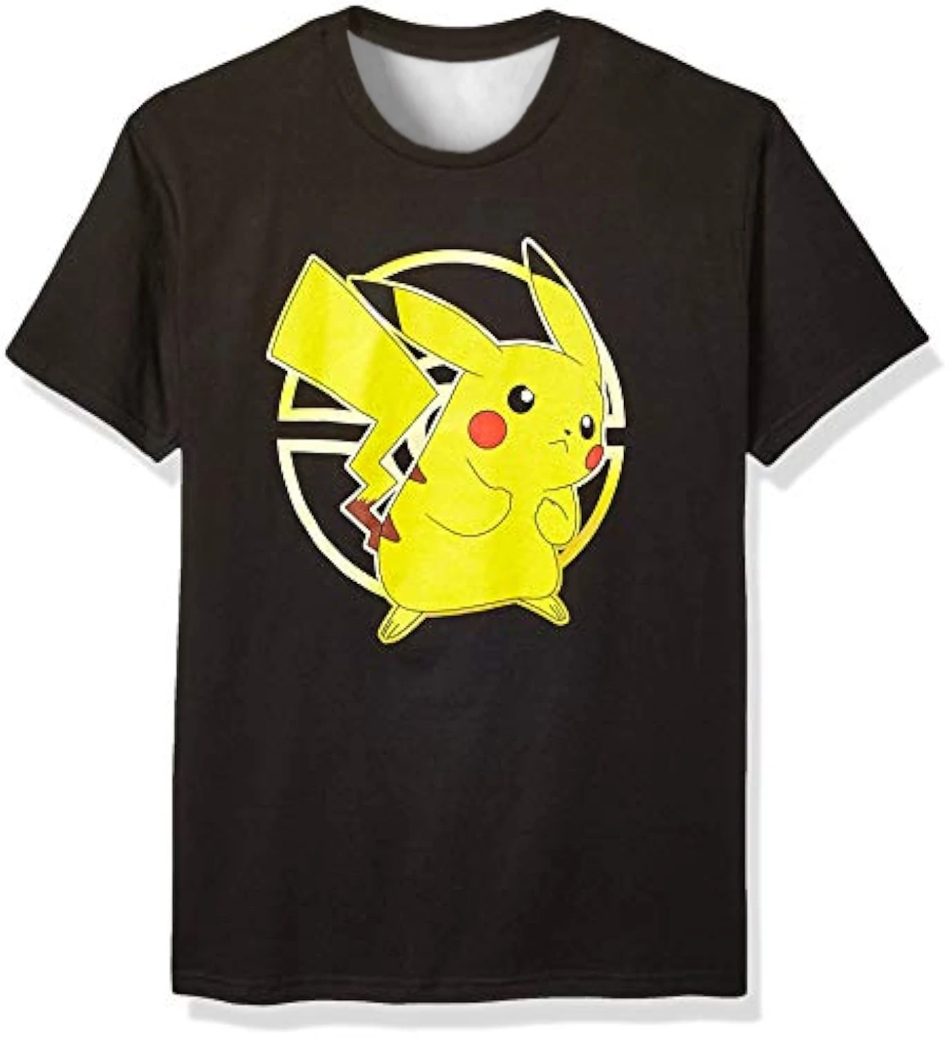

2025 Pok é mon Knitted T-shirt, fast drying and breathable, casual and fashionable ice silk polyester (multiple sizes)