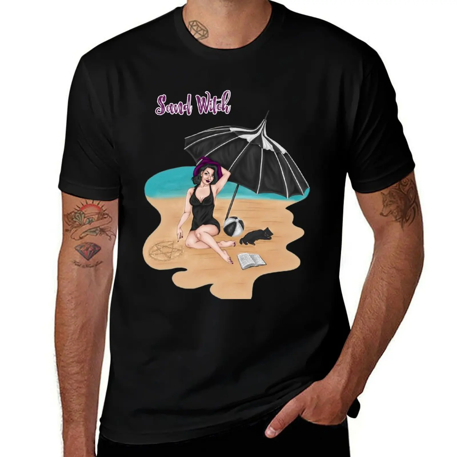 

Sand Witch - Witches and Beaches T-Shirt man t shirts for men casual graphic t shirts for man