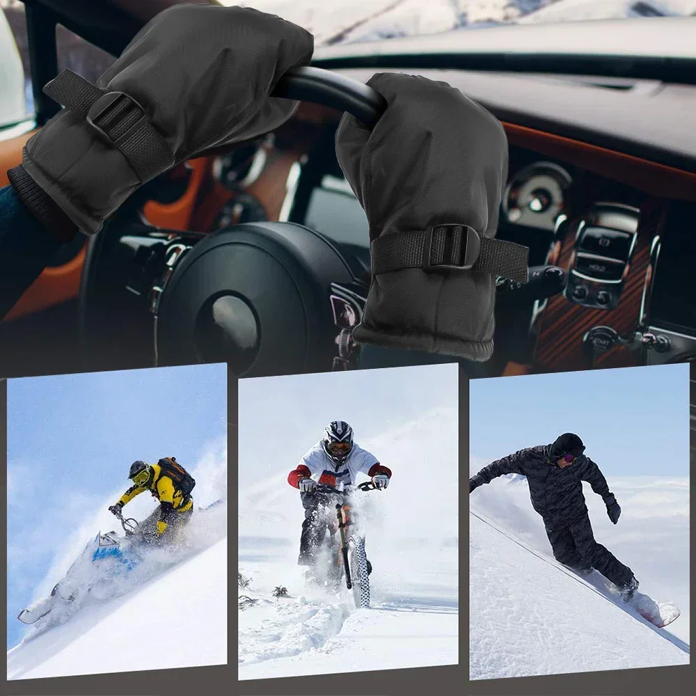 Gants coupe-vent coordonnants pour hommes et femmes, chauds, extérieurs, cyclisme, conduite, moto, froid, hiver