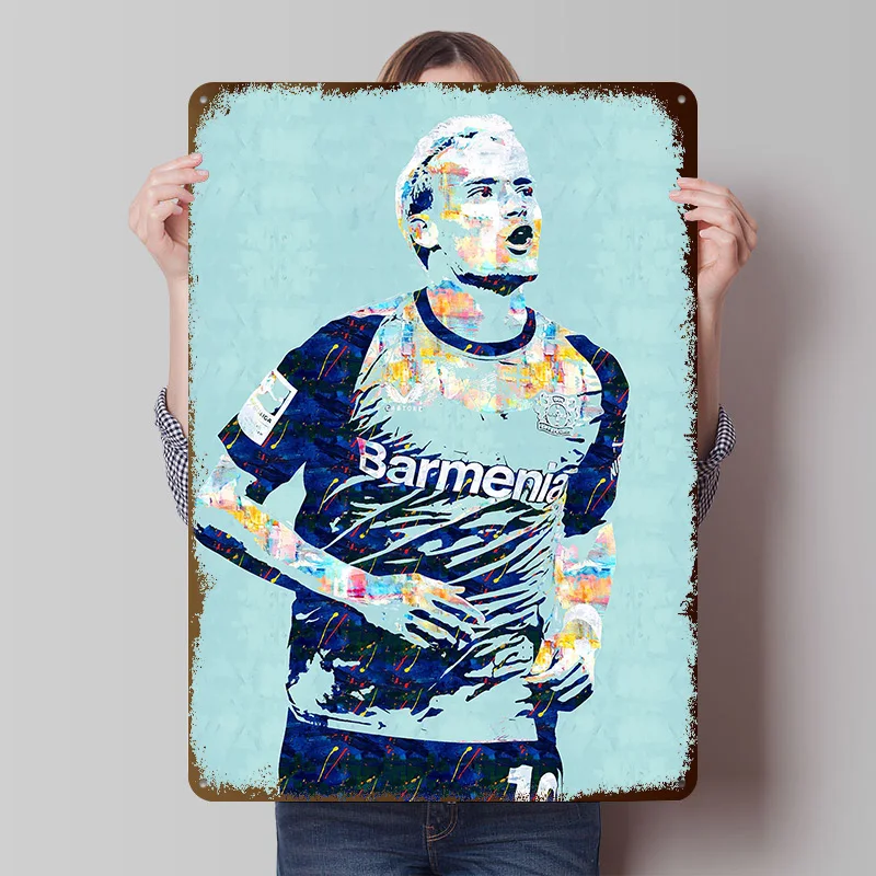 Florian Wirtz Portrait Tin Poster Customized Wall Art Retro Vintage Metal Signs for Fans Room Mancave Decoration Gaming House