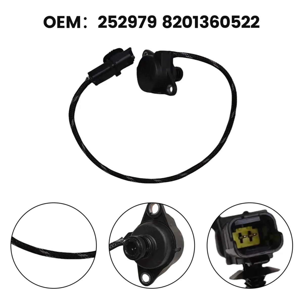 252979 8201360522 Transmission Oil Pressure Sensor for 2008 206 207 301 307 C2 C3XR SHIJIA