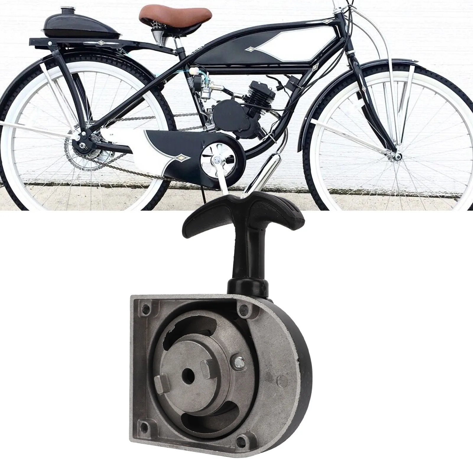 Avviamento a strappo in alluminio a basso rumore efficiente per avviamento a trazione motorizzato con motore a 2 tempi da 49cc a 80cc