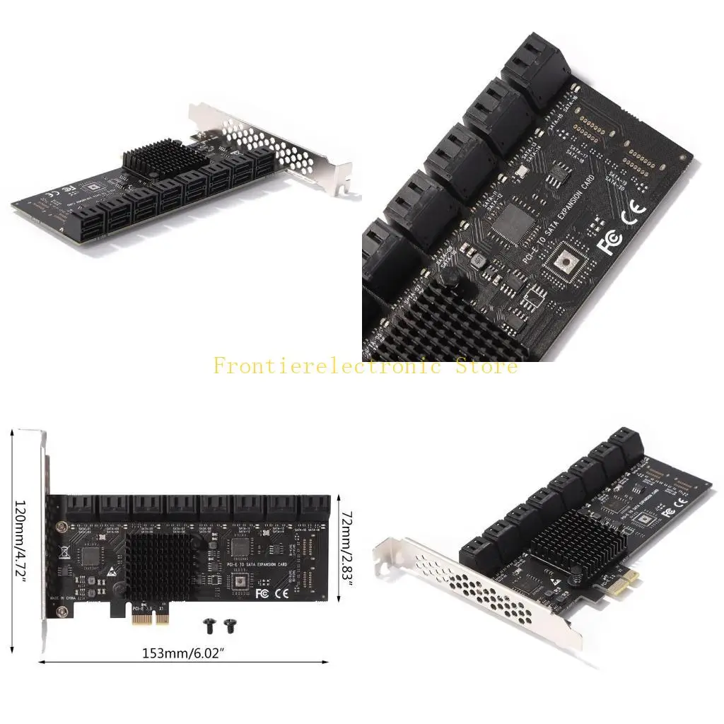 G8DB 16 Port PCIe Card III Controller Expansion Card for w/ Standard Profile Bracket 6Gbps PCIe to Host Control