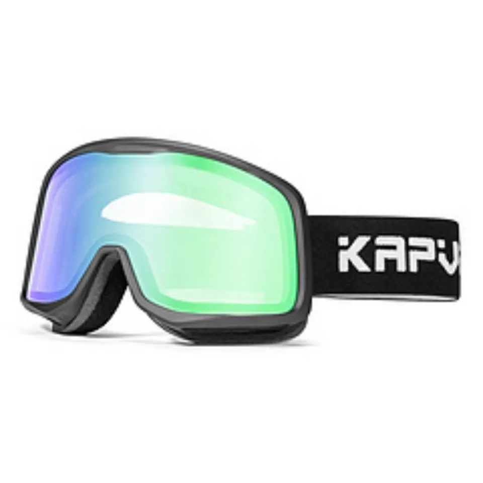 Kapvoe photochromic ski goggles Magnetic Wide Field snow goggles UV400 women's anti-fog lens Snow glasses