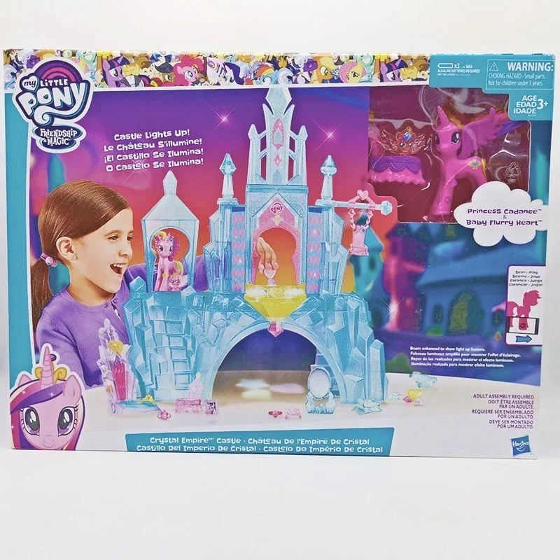 

Hasbro My Little Pony Twilight Sparkle Set Lights Christmas Gift Equestria Princess Cadance Crystal Castle Luna Toy Anime Figure