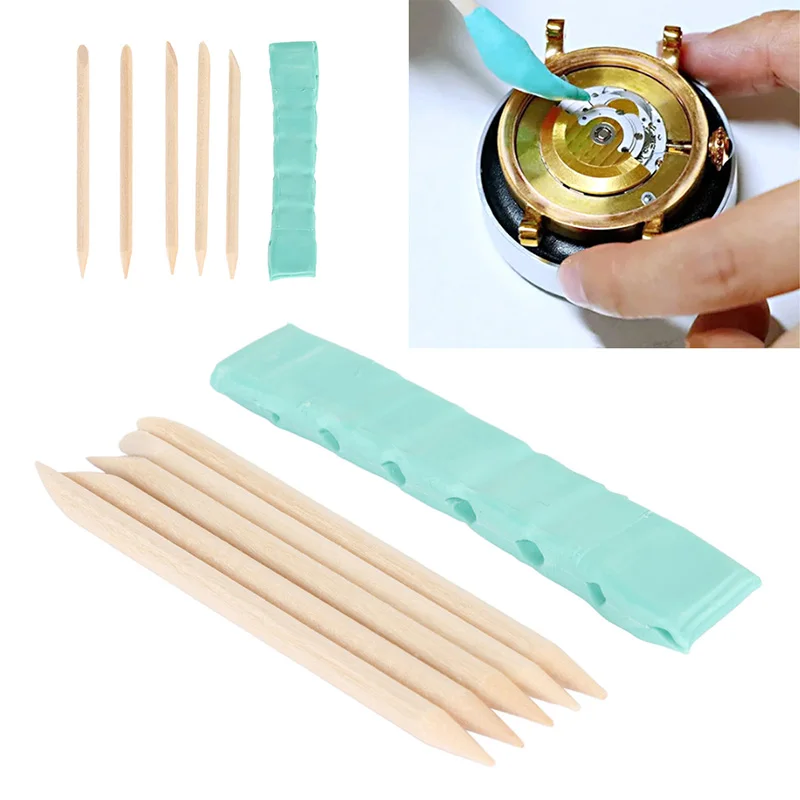 Watch Repair Solid Wood Cleaning Stick Willow Wood Stick Suitable for Movement Repair Dial Cleaning Tool Wooden Strip 10PCS
