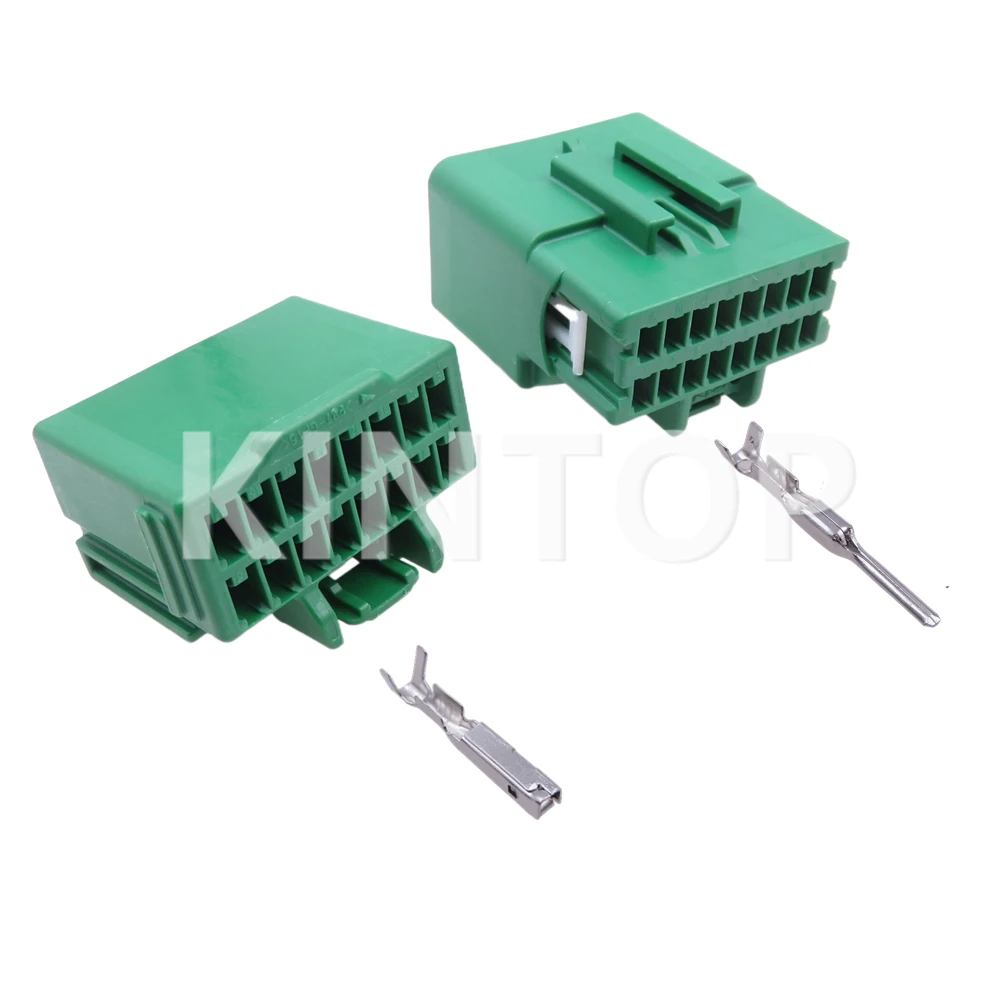 1 Set 16 Pins 7282-6453-60 7283-6453-60 Auto Wire Cable Connector Met Draden auto Mannelijke Plug Vrouwelijke Sockets