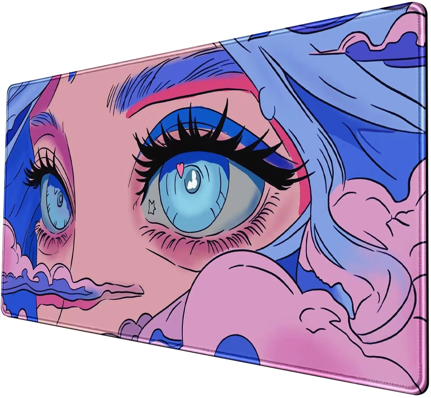 

Anime Girl Heart Eye Mouse Pad, Cute Desktop Decoration, Non-slip and Waterproof Gaming Mouse Pad, The Perfect Gift for Friends.