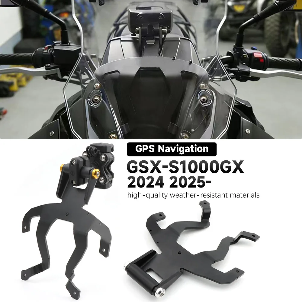 For Suzuki GSX-S1000GX GSXS1000 GX 2024 2025- Navigation Windshield Phone Holder Motorcycle GPS Navigation Mount Bracket 22MM