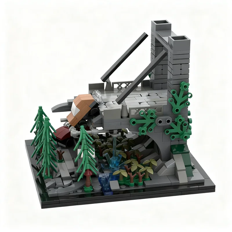 

467pcs MOC Echoes Past City Model Building Blocks Construction Toy Christmas Gifts DIY Creative Idea Education Birthday Assemble