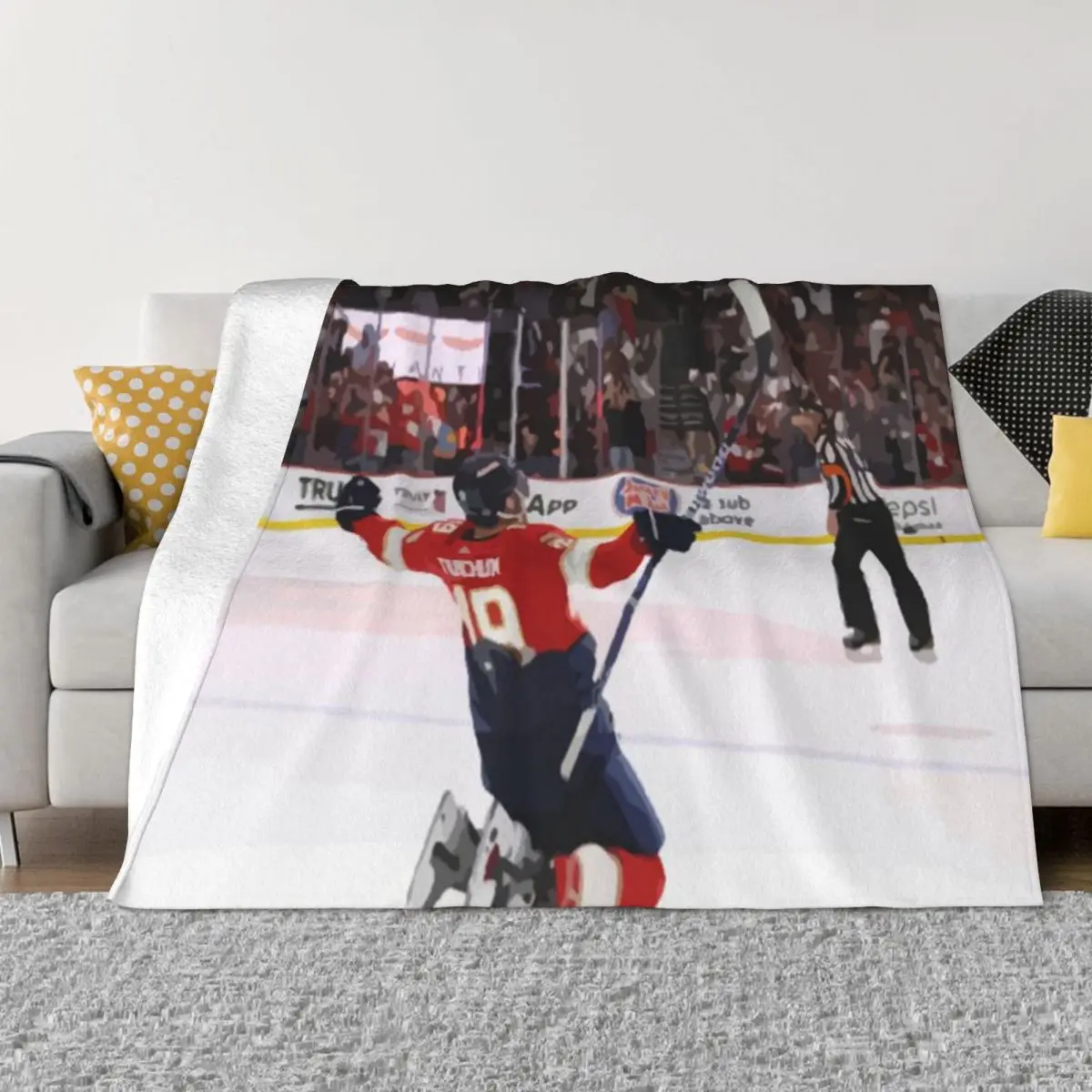 Matthew Tkachuk Painting An Ultra-Soft Micro Fleece Blanket