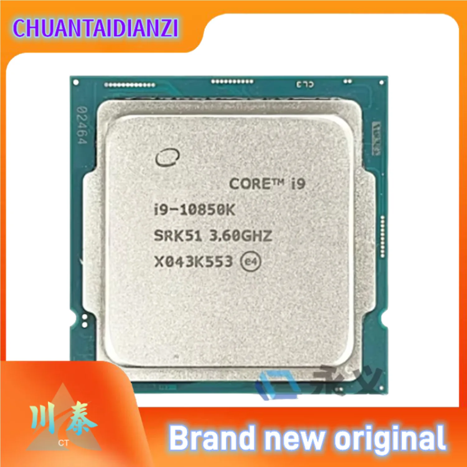 Intel Core i9-10850K i9 10850K i910850K 3.6GHz Deccore -Core 20-Thread CPU Processor L3=20M 125W LGA 1200 Original and authentic