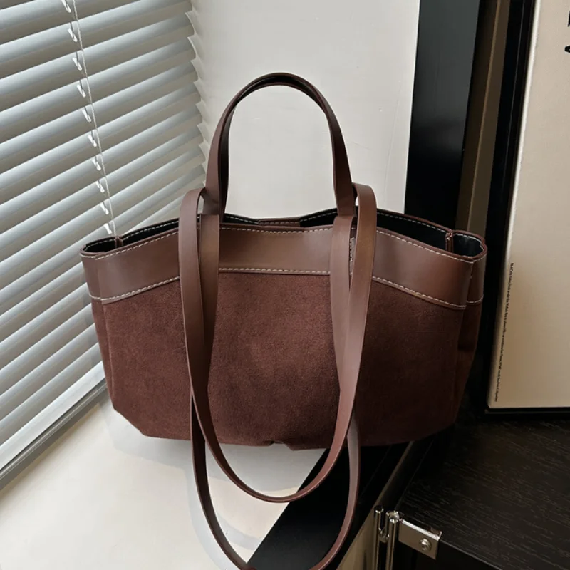 

Retro Frosted Women Tote Bag Messenger Bag Handbag Brand Luxury Dumpling Bag Trendy Shoulder Bag New Two-in-one Commuter Bag