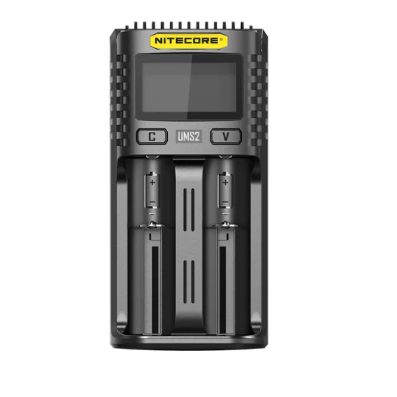 NITECORE UMS2 USB Dual-slot Intelligent Battery Charger + NITECORE 21700 Li-ion Rechargeable battery NL2150 5000mAh 3.6V 18Wh