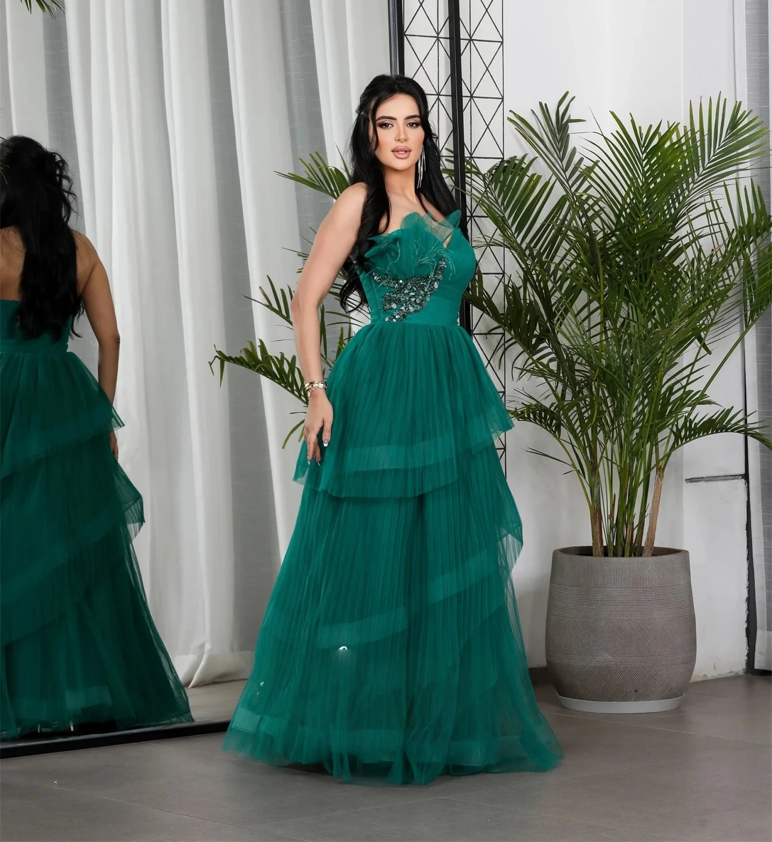 

Formal Beaded Long Bespoke Occasion Gown Evening Dresses Pastrol Unisex Jersey Retro Dubai Saudi Arabic Israel Prom Customized