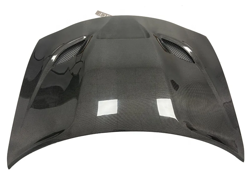 Hellcat Style Carbon Fiber Hood Bonnet with Vents for Dodge Charger 2016 Plus