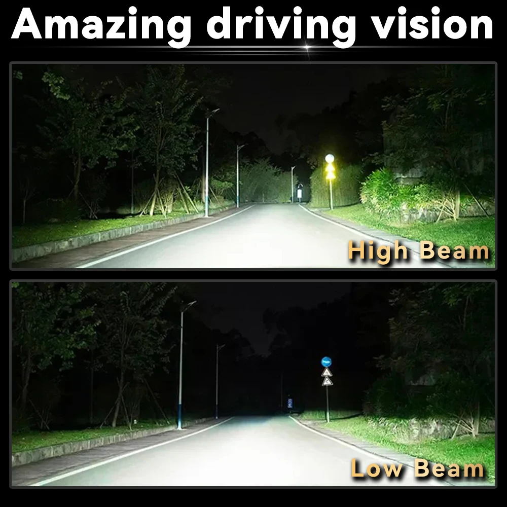 M10P LED المصباح لمبة العارض LED H4/9003/HB2 مصباح صغير التوصيل السوبر مشرق 6500K الأبيض مرحبا/منخفضة شعاع لسيارة دراجة نارية #6