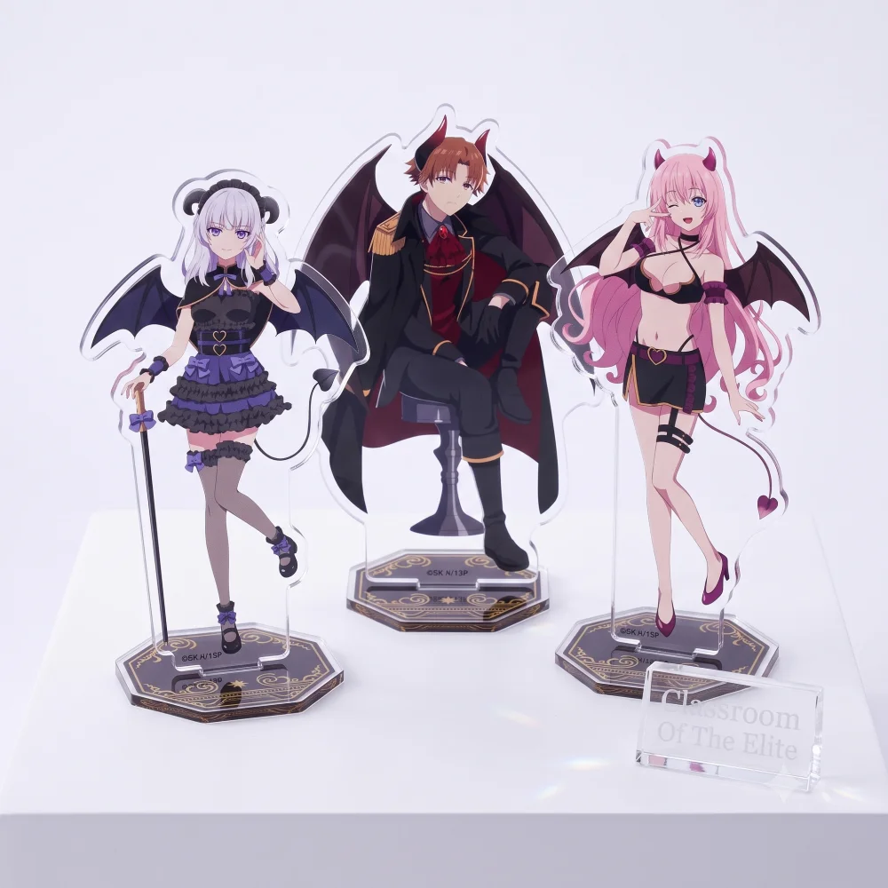 Anime Classroom of the Elite Acrylic Stand Figure Kiyotaka Ayanokoji Devil Ver Model Plate Desktop Decoration Gift Key Chain