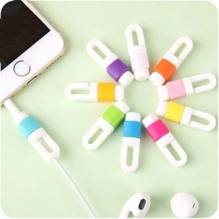 Wholesale 1000pcs/lot Cable Protector Headphones Wire Protective Sleeve For Android IPhone Earphone Winder Organizer cord saver