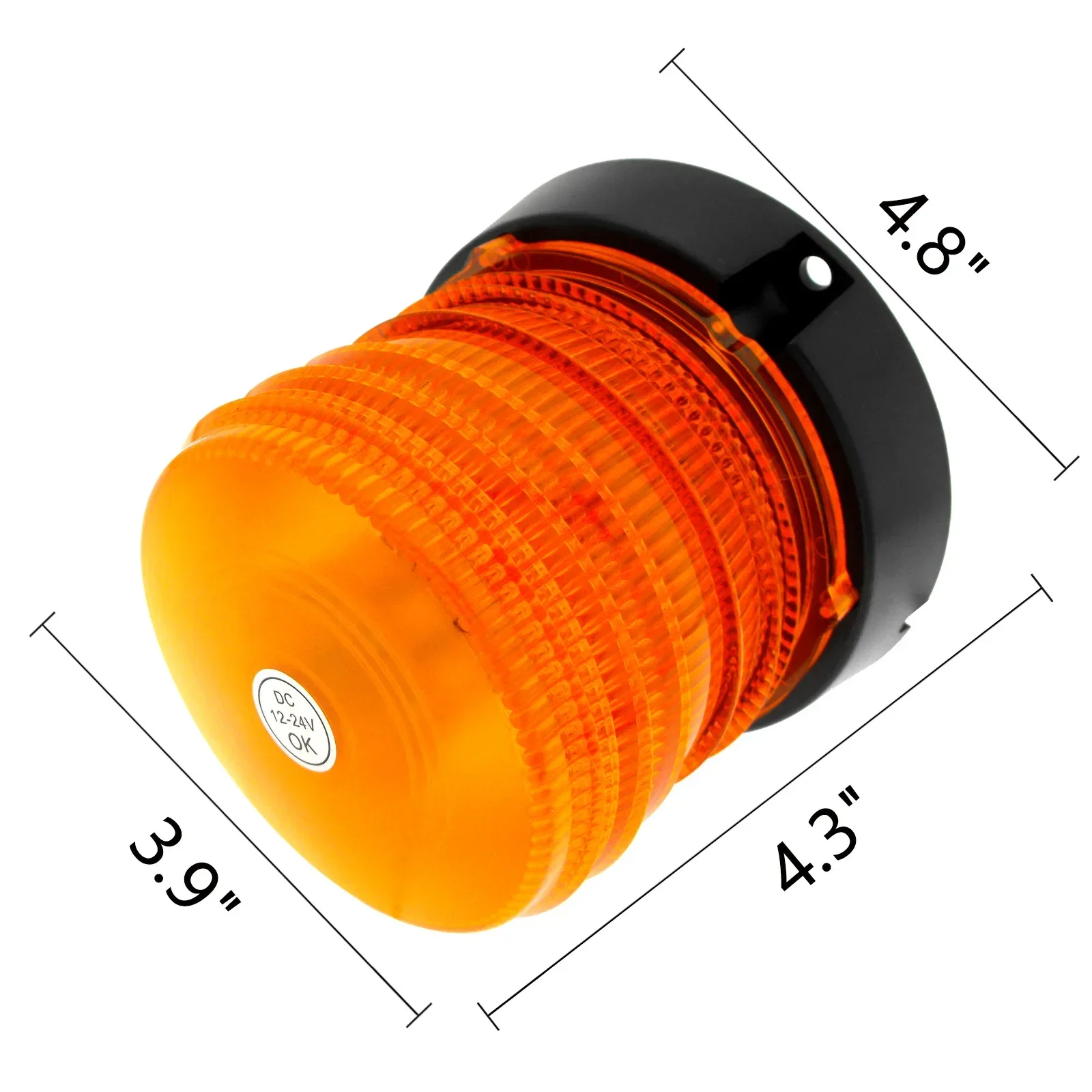 60 LED Safety Warning Flash Signal Strobe Flash Roof