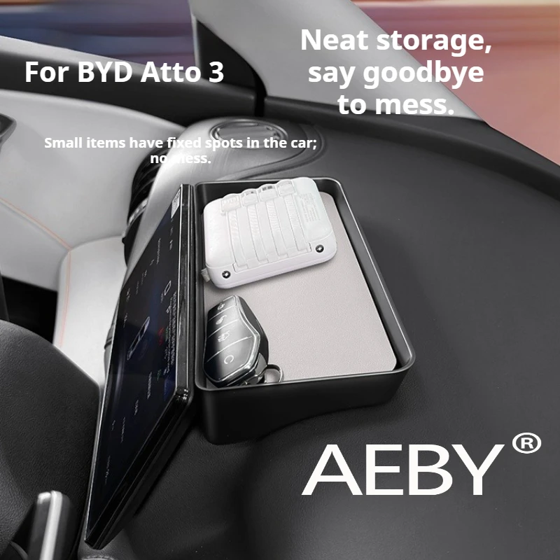 

AEBY для BYD Atto 3 Smart Driving Edition 2022-2024, органайзер для приборной панели автомобиля, противоскользящий лоток на заказ, противоскользящие автомобильные аксессуары