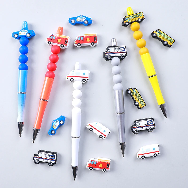 20pcs New Silicone Focal Beads Car Baby Beads Teething Chew Toys DIY Pacifier Chain Jewelry Bracelet Pens Accessories Wholesale