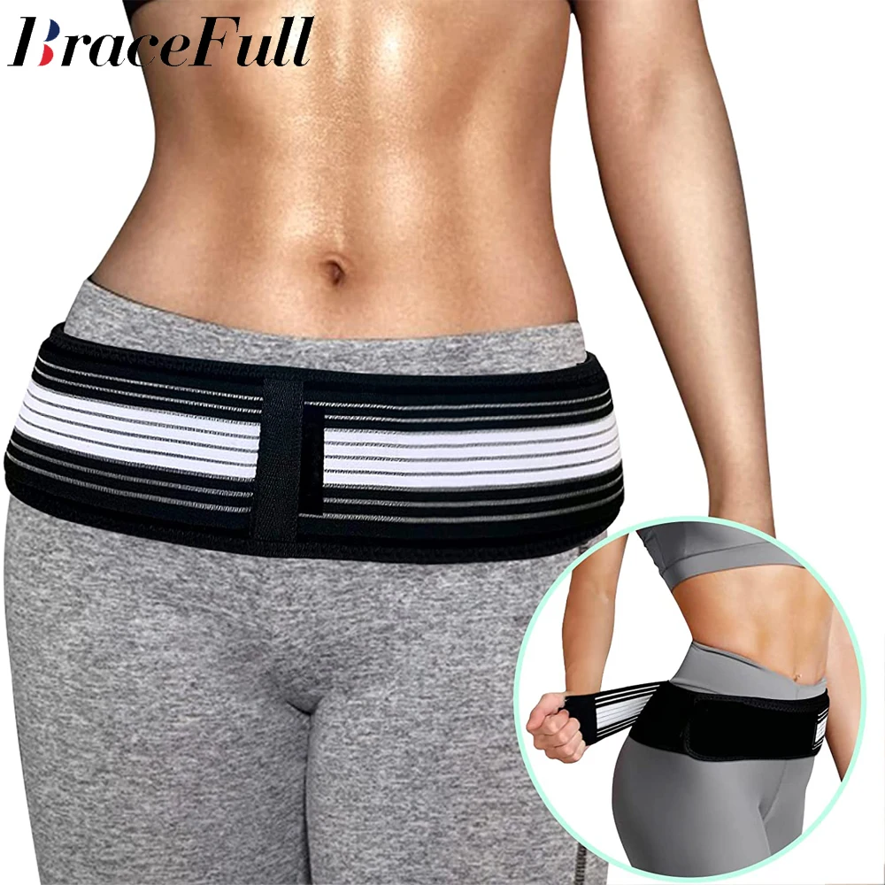 

Sacroiliac SI Joint Hip Belt Lower Back Support-Hip Braces for Hip Pain Pelvic Support Belt Sciatica Pelvis Lumbar Pain Relief