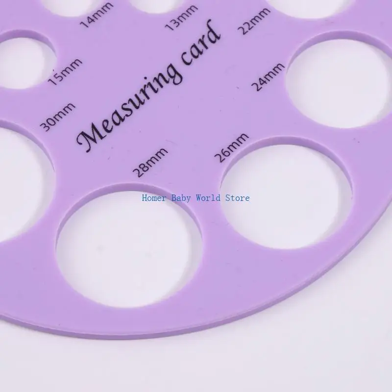 B2qd ferramenta medição flange bomba tira-leite, régua protetora mamilo, régua dimensionamento silicone com