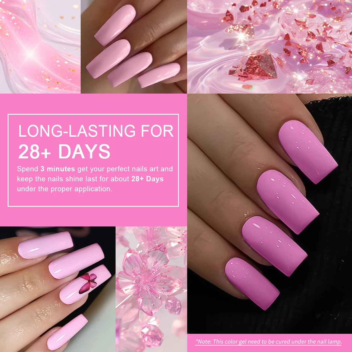 Smalto per unghie gel Heimat Frisch a bottiglia singola: colori popolari autunno/inverno, facile da applicare, ideale per disegni di unghie fai da te. Adatto